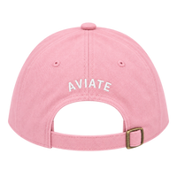 Pale Pink Adjustable Hat with White lettering