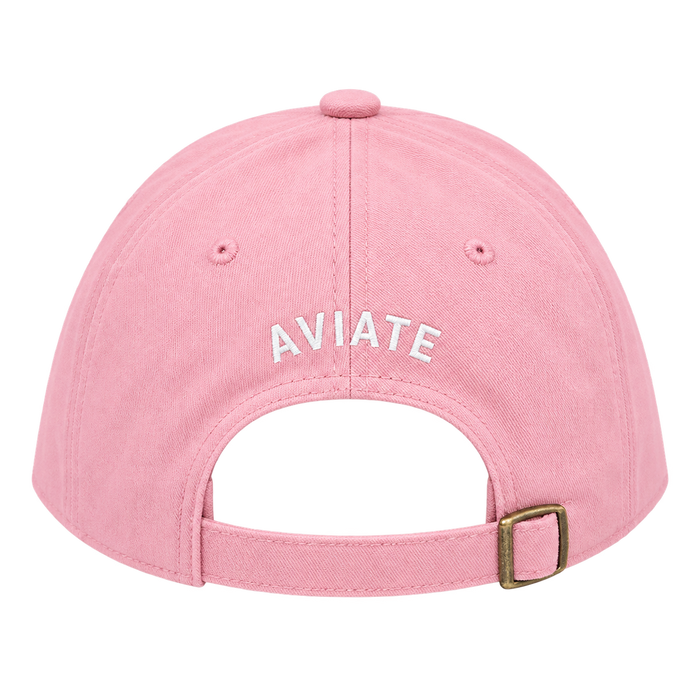 Pale Pink Adjustable Hat with White lettering