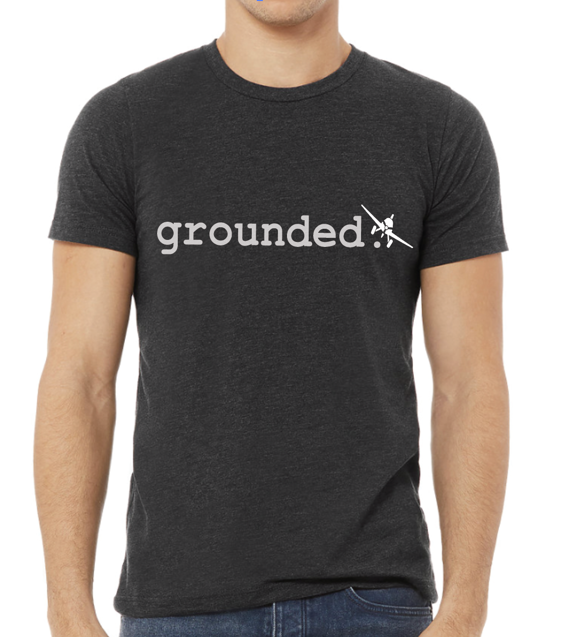 grounded. - Unisex T-Shirt - Dark Heather